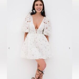 For Love And Lemons White Lace Dress